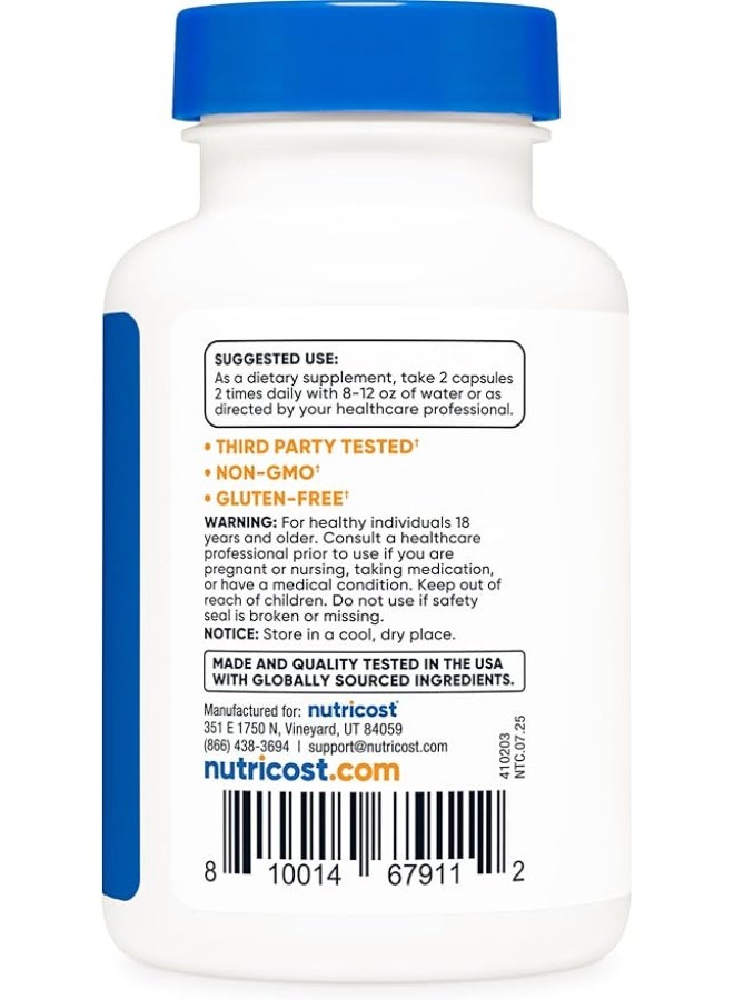 Nutricost, Alpha GPC, 60 Capsules (300 mg per Capsule) - Image 2